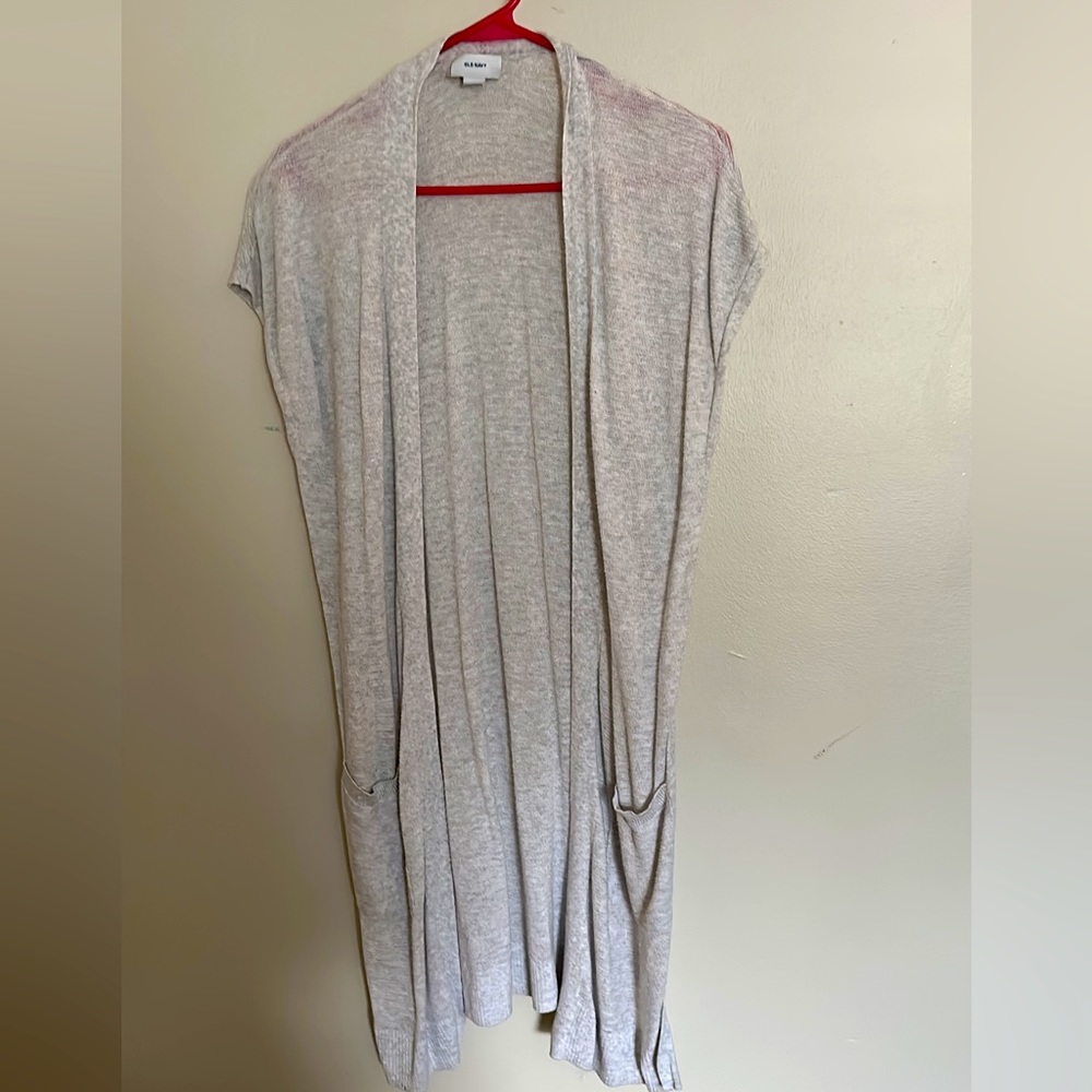 Old navy duster cardigan. Short sleeves. Size M